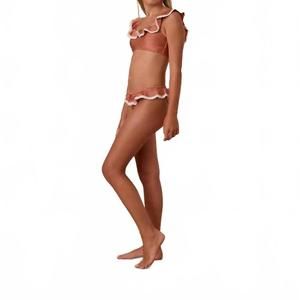 NEW RYLEE + CRU girls margot bikini set in poppy